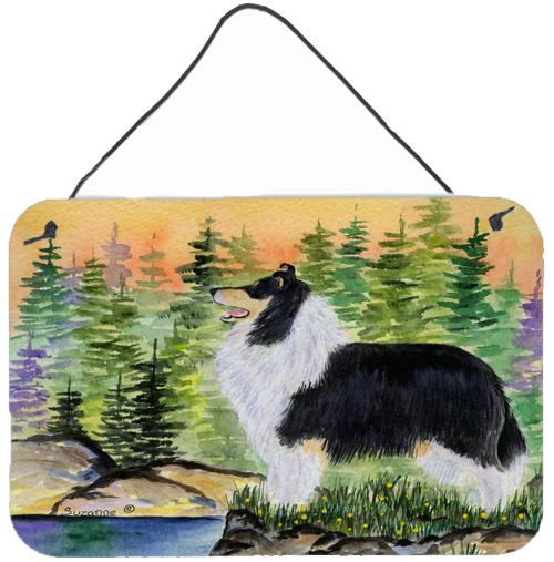 Collie Indoor Aluminium Metal Wall Or Door Hanging Prints
