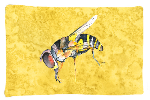 20.5 W x 30 in. Bee on Yellow Moisture Wicking Fabric Standard Pillowcase