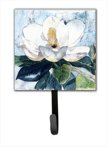4.25 W x 7 H in. Flower - Magnolia Leash Holder Or Key Hook
