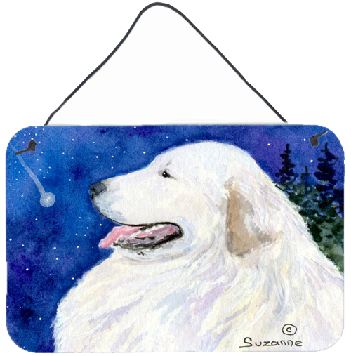 Great Pyrenees Indoor Aluminium Metal Wall Or Door Hanging Prints