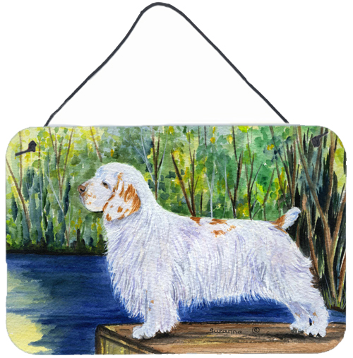 Clumber Spaniel Indoor Aluminium Metal Wall Or Door Hanging Prints