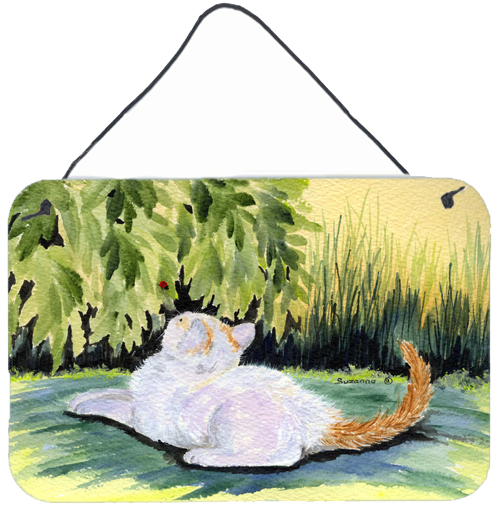 Cat Indoor Aluminium Metal Wall Or Door Hanging Prints