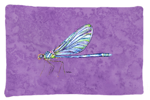 8865PILLOWCASE Dragonfly On Purple Moisture Wicking Fabric Standard Pillowcase