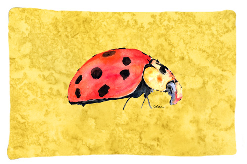 8867PILLOWCASE Lady Bug On Yellow Moisture Wicking Fabric Standard Pillowcase
