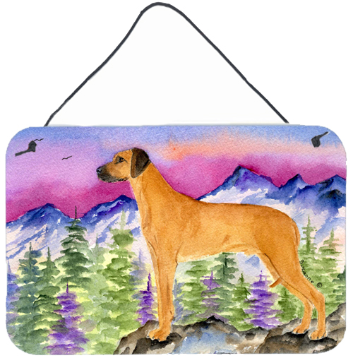 Rhodesian Ridgeback Indoor Aluminium Metal Wall Or Door Hanging Prints