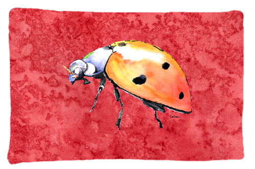 8868PILLOWCASE Lady Bug On Red Moisture Wicking Fabric Standard Pillowcase