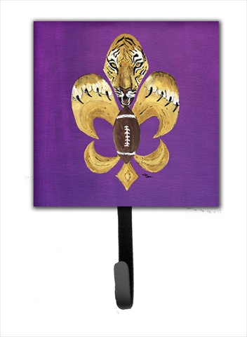 Tiger Football Fleur De Lis Leash Holder Or Key Hook