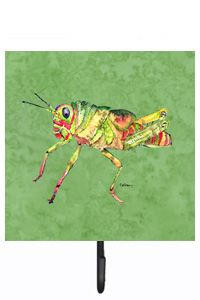 Grasshopper On Avacado Leash Or Key Holder