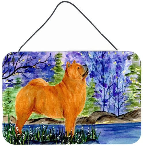 Chow Chow Indoor Aluminium Metal Wall Or Door Hanging Prints