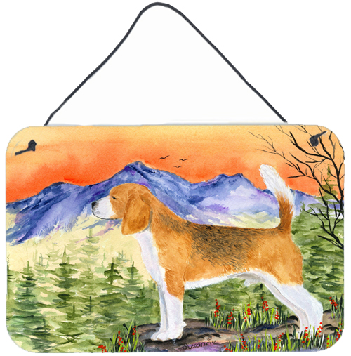 Beagle Indoor Aluminium Metal Wall Or Door Hanging Prints