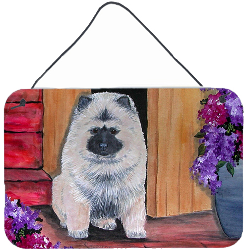 Keeshond Indoor Aluminium Metal Wall Or Door Hanging Prints
