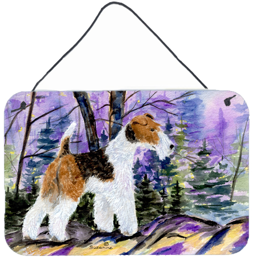 Fox Terrier Indoor Aluminium Metal Wall Or Door Hanging Prints