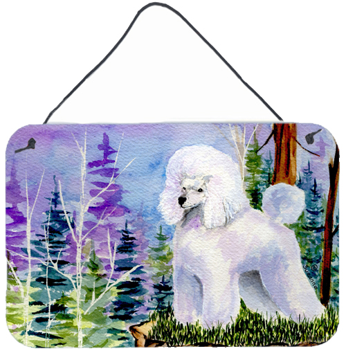 Poodle Indoor Aluminium Metal Wall Or Door Hanging Prints