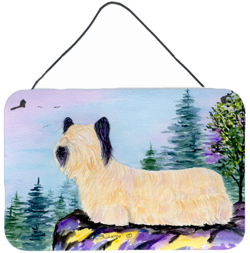 Skye Terrier Indoor Aluminium Metal Wall Or Door Hanging Prints