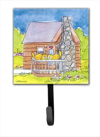 Cat Love At The Log Cabin Leash Holder Or Key Hook