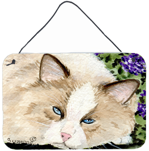 Cat Indoor Aluminium Metal Wall Or Door Hanging Prints