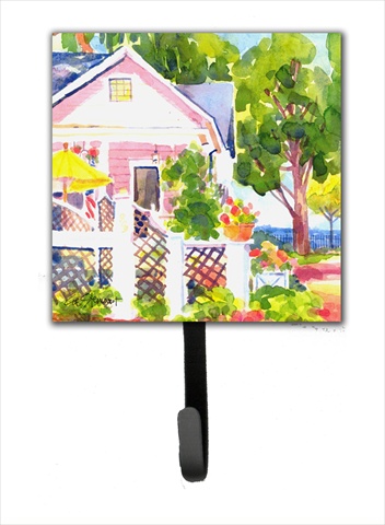 White Cottage At The Beach Leash Holder Or Key Hook