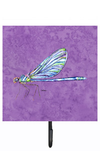 Dragonfly on Purple Leash Or Key Holder