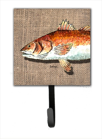 Red Fish Leash Holder Or Key Hook