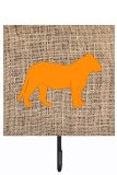 Tiger Burlap And Orange Leash Or Key Holder Bb1010