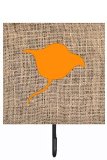 Stingray Burlap And Orange Leash Or Key Holder