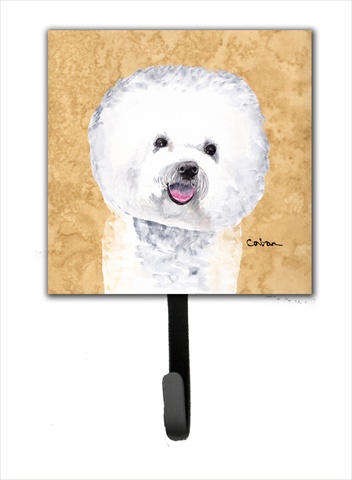Bichon Frise Leash Holder Or Key Hook