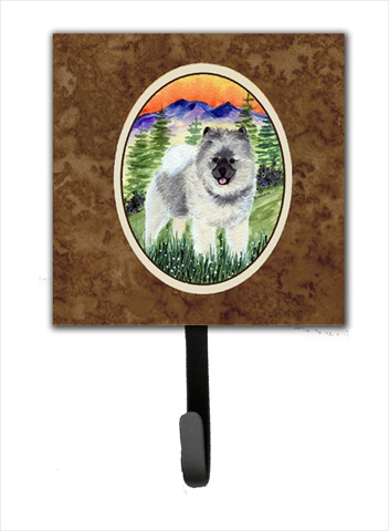 Keeshond Leash Holder Or Key Hook