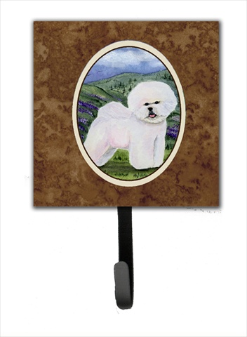Bichon Frise Leash Holder Or Key Hook