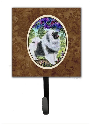 Keeshond Leash Holder Or Key Hook