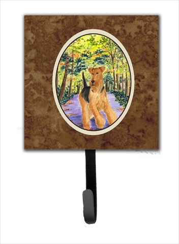 Airedale Leash Holder Or Key Hook