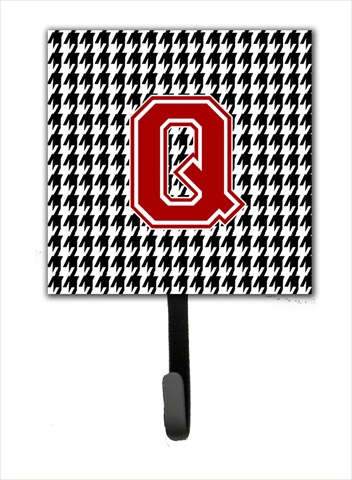 CJ1021-QSH4 Monogram - Initial Q Houndstooth Leash Holder Or Key Hook