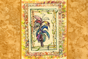 Palm Tree Fabric Placemat