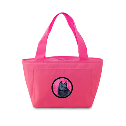 Picture of Carolines Treasures LH9384PK-8808 Pink Schipperke Zippered Insulated School Washable And Stylish Lunch Bag Cooler