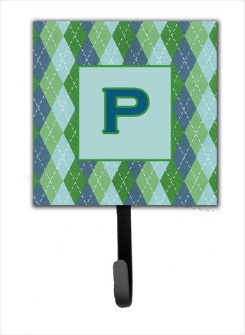 Picture of Carolines Treasures CJ1020-PSH4 Letter P Initial Monogram - Blue Argoyle Leash Holder Or Key Hook