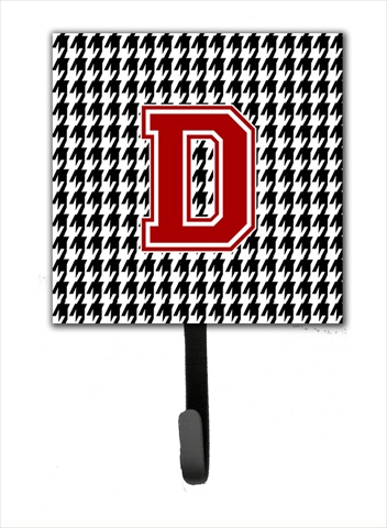 CJ1021-DSH4 Monogram - Initial D Houndstooth Leash Holder Or Key Hook