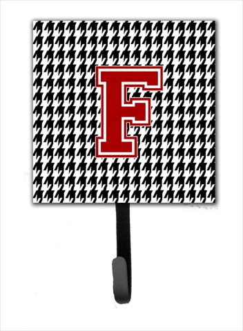 CJ1021-FSH4 Monogram - Initial F Houndstooth Leash Holder Or Key Hook
