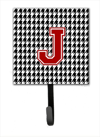 Picture of Carolines Treasures CJ1021-JSH4 Monogram - Initial J Houndstooth Leash Holder Or Key Hook