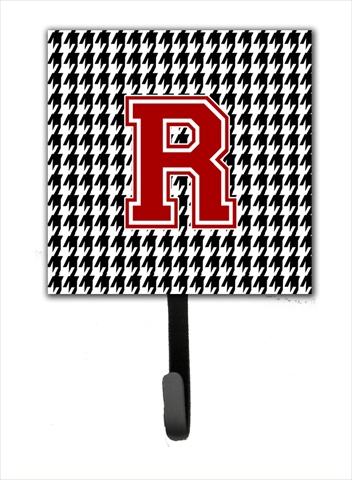 CJ1021-RSH4 Monogram - Initial R Houndstooth Leash Holder Or Key Hook