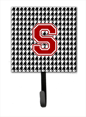CJ1021-SSH4 Monogram - Initial S Houndstooth Leash Holder Or Key Hook