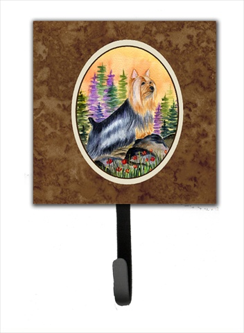 Silky Terrier Leash Holder Or Key Hook