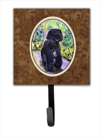 Portuguese Water Dog Leash Holder Or Key Hook