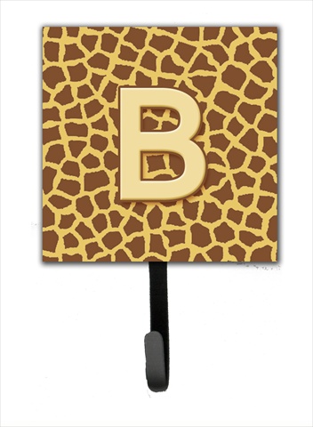 CJ1025-BSH4 Letter B Initial Monogram Giraffe Leash Holder Or Key Hook