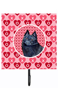 Schipperke Valentines Love And Hearts Leash Or Key Holder