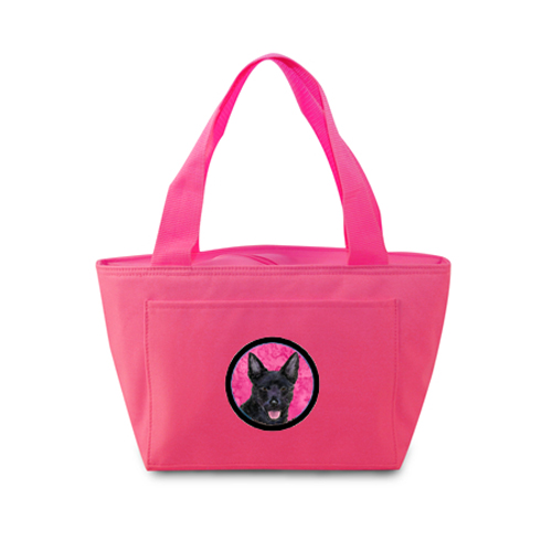 Picture of Carolines Treasures SS4774-PK-8808 Pink Australian Kelpie Zippered Insulated School Washable And Stylish Lunch Bag Cooler