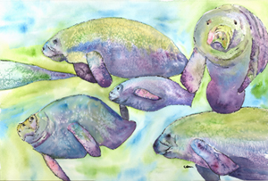 Manatee Fabric Placemat