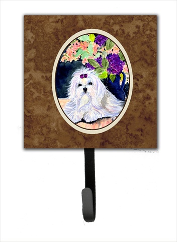 Maltese Leash Holder Or Key Hook