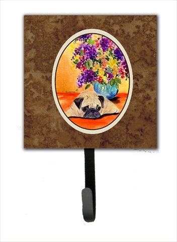 Pug Leash Holder Or Key Hook