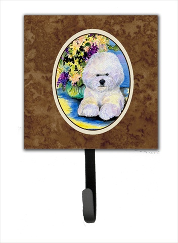 Bichon Frise Leash Holder Or Key Hook