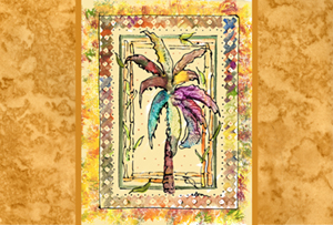 Palm Tree Fabric Placemat