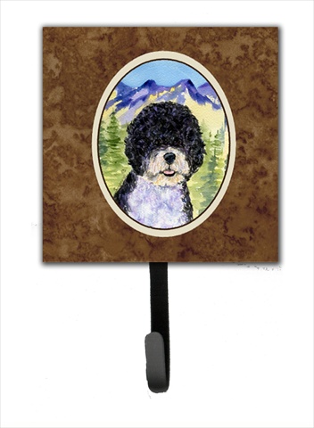 Portuguese Water Dog Leash Holder Or Key Hook